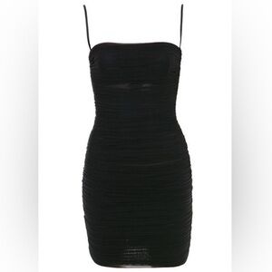 House of CB sirene black mini dress size medium